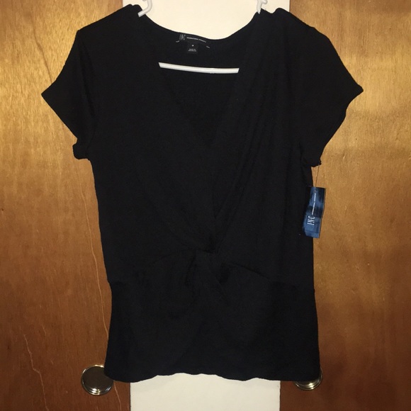 ♣️NWT I.N.C Black Sleeveless Blouse - Picture 1 of 6